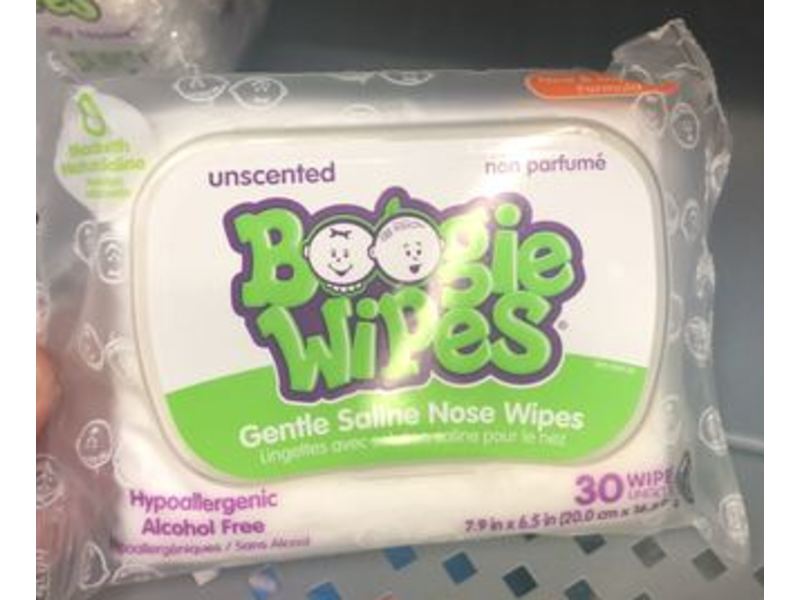 Boogie Wipes, Unscented, 30 Count