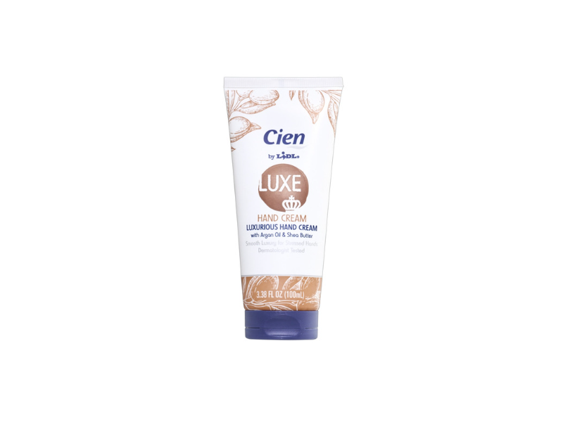 Cien by Lidl Luxe Hand Cream, Argan Oil & Shea Butter, 3.38 fl oz/100 mL