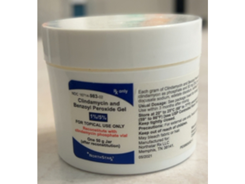 Clindamycin and Benzoyl Peroxide Gel 1% / 5%, 50 g, Northstar (Rx)