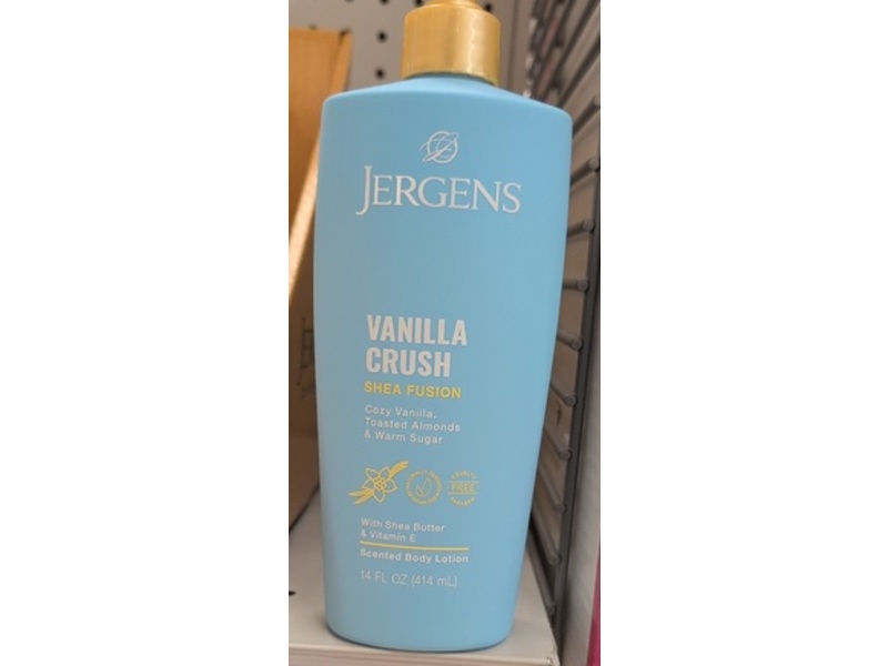 Jergens Shea Fusion Scented Body Lotion, Vanilla Crush, 14 fl oz/414 mL