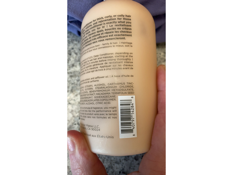 Hairitage S.O.S. Deep Moisture + Restore Conditioner, 13 fl oz/384 mL