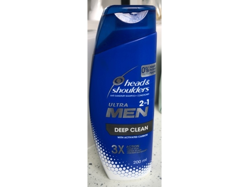 Head & Shoulders 2-In-1 Anti dandruff Shampoo + Conditioner, Activated Carbon, 200 mL