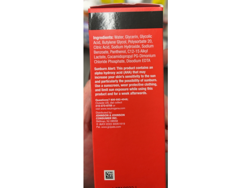 Neutrogena Stubborn Texture Liquid Exfoliating Treatment, Fragrance Free, 4 fl oz/127 mL