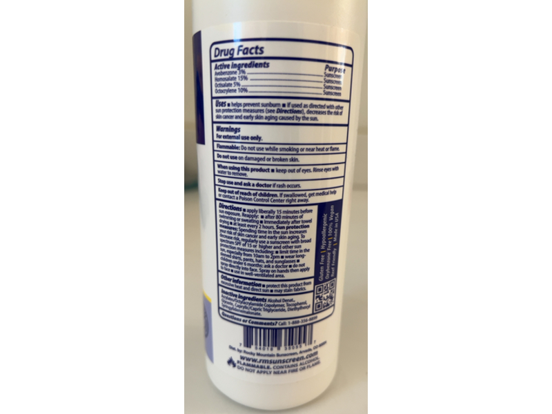 Rocky Mountain Sunscreen Kids Spray , SPF 50, 16 fl oz/473 mL