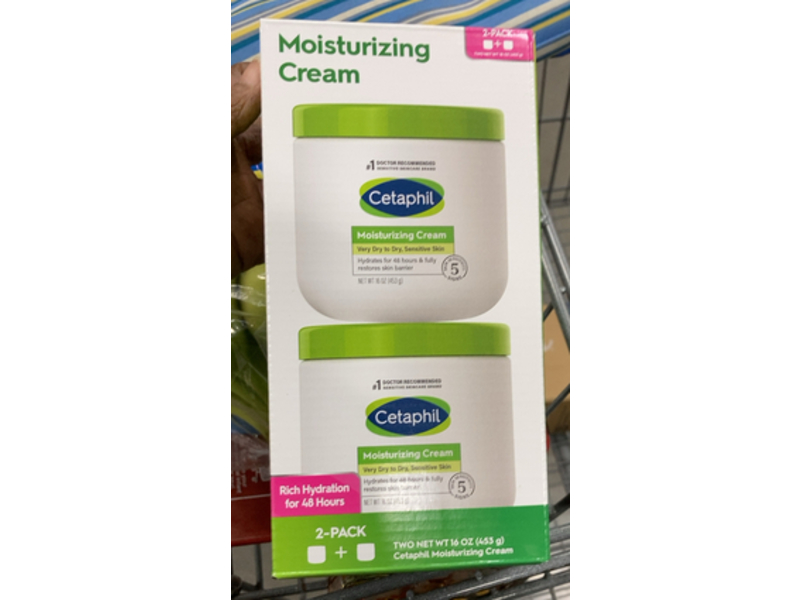 Cetaphil Moisturizing Cream, 16 oz/453 g, Pack Of 2
