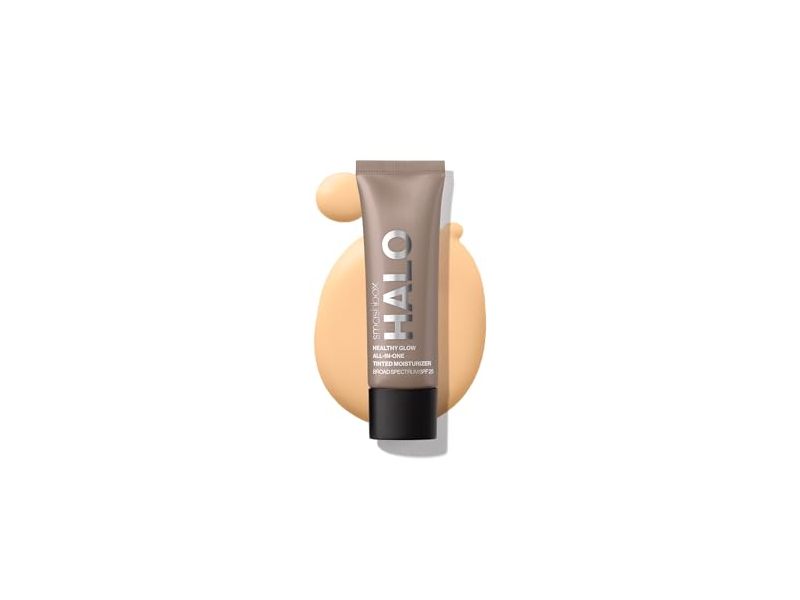 Smashbox Halo Healthy Glow All In One Tinted Moisturizer, Dark Neutral SPF 25, 0.41 fl oz/12 mL