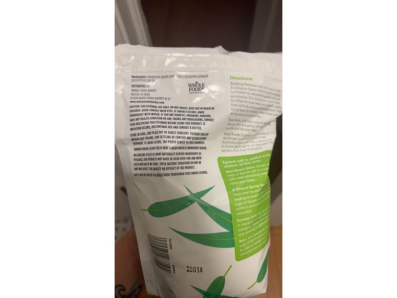 365 by Whole Foods Market, Epsom Salt Eucalyptus, 48 Ounce
