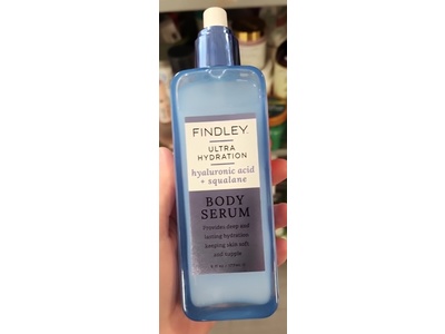 Findley Ultra Hydration Body Serum, Hyaluronic Acid + Squalane, 6 fl oz/177 mL