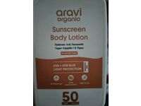 Aravi Organic Sunscreen Body Lotion, SPF 50 PA++++, 6.76 fl oz/200 mL - Image 3