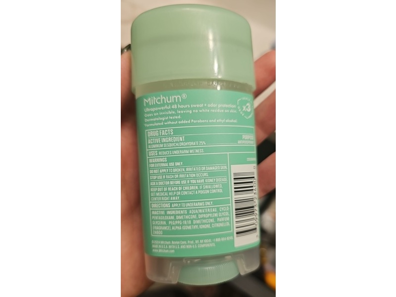 Mitchum Shower Fresh Antiperspirant Deodorant, 2.25 oz/63 g