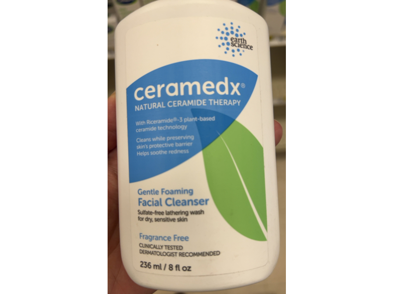 Earth Science Ceramedx Gentle Foaming Facial Cleanser, 8 fl oz/236 mL