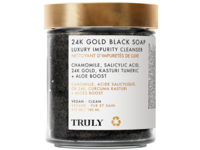 Truly 24k Gold Black Soap Luxury Impurity Cleanser, 6 fl oz/180 mL - thumbnail 1