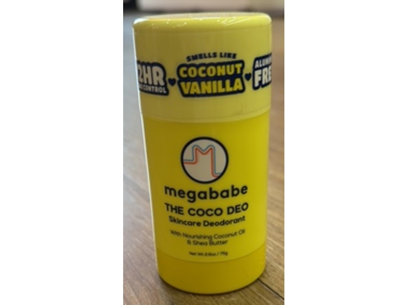 Megababe Skincare Deodorant, The Coco Deo, 2.6 oz/75 g
