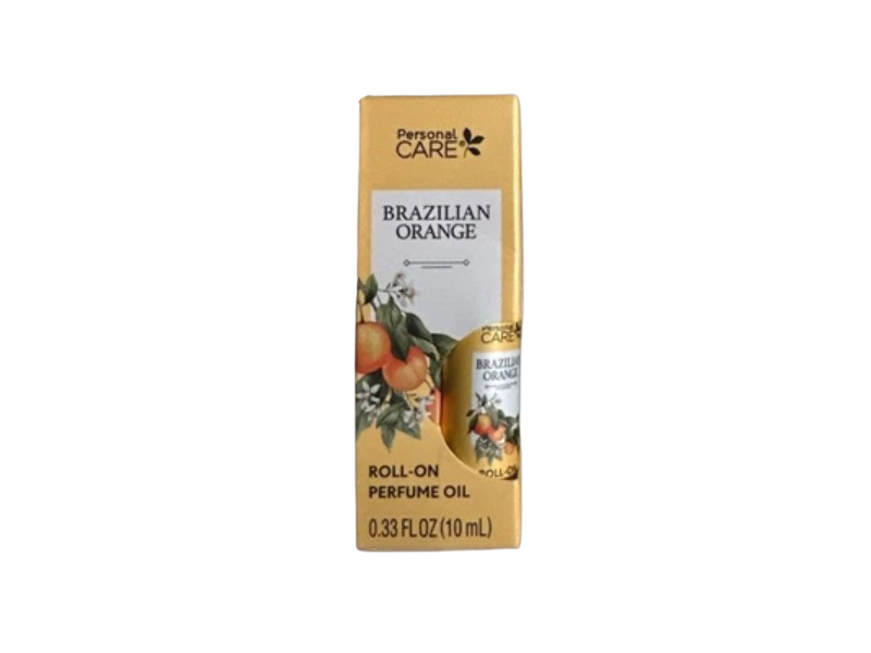 Personal Care Roll-On Perfume Oil, Brazilian Orange, 0.33 fl oz/10 mL