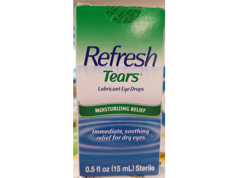 Refresh Tears Moisturizing Relief Lubricant Eye Drops, 0.5 fl oz/15 mL