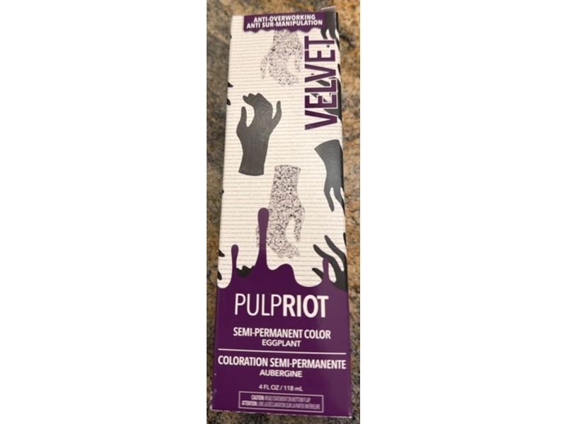 Pulpriot Semi-Permanent Color Egg Plant, Velvet, 4 fl oz/118 mL