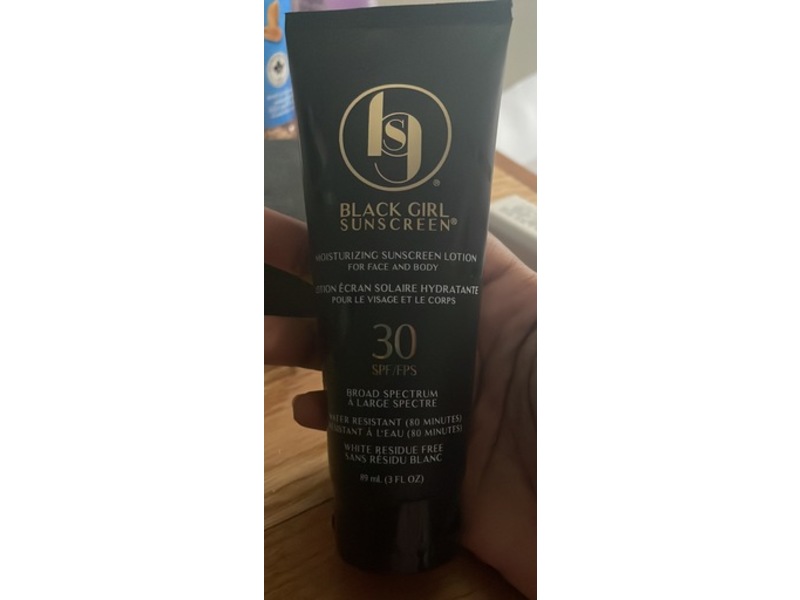 Black Girl Sunscreen Moisturizing Sunscreen Lotion, SPF 30, 3 fl oz/89 mL, Pack Of 2
