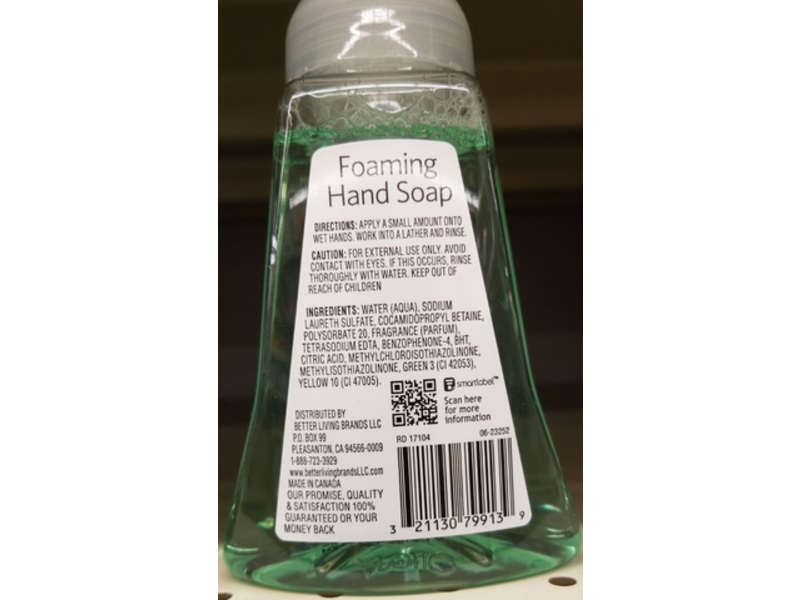 Signature Care Foaming Hand Soap, Pear Scent, 7.5 fl oz/222 mL