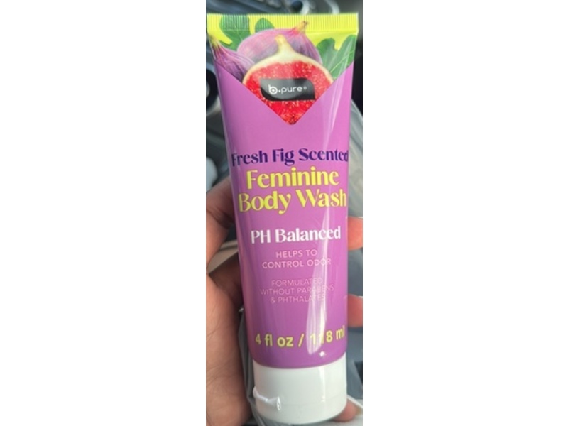 b-Pure Feminine Body Wash, Fresh Fig Scented, 4 fl oz/118 mL