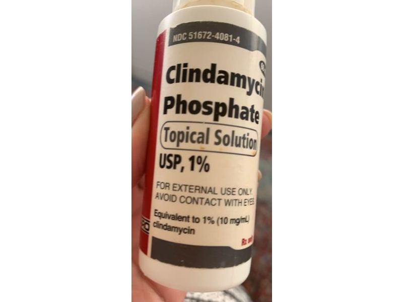 Clindamycin Phosphate, Topical Solution USP 1%, 60 mL Taro Pharmaceuticals (RX)