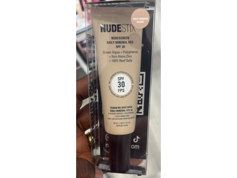 Nudestix Nudescreen Daily Mineral Veil Sunscreen, SPF 30 Nude, 1.69 fl oz/50 mL