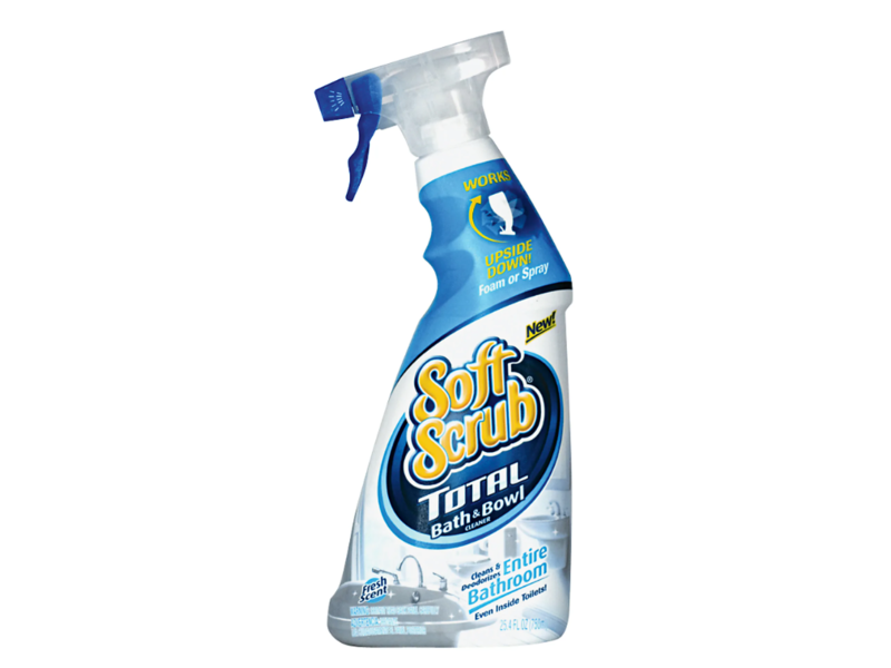 Dial Soft Scrub Total Bath & Bowl Cleaner, Blue, 25.4 fl oz/750 mL