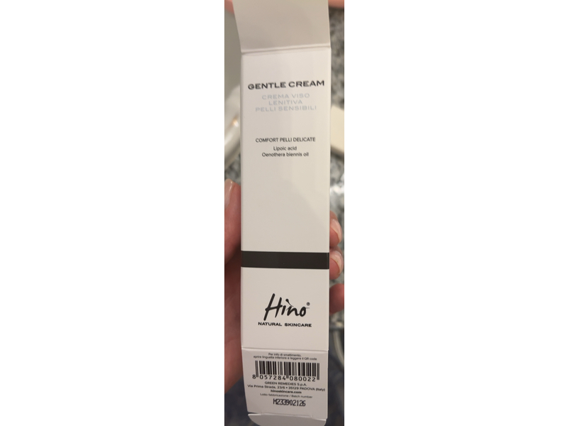 Hino Natural Skincare Gentle Cream, Lipoic Acid & Oenothera Blennis Oil, 50 mL