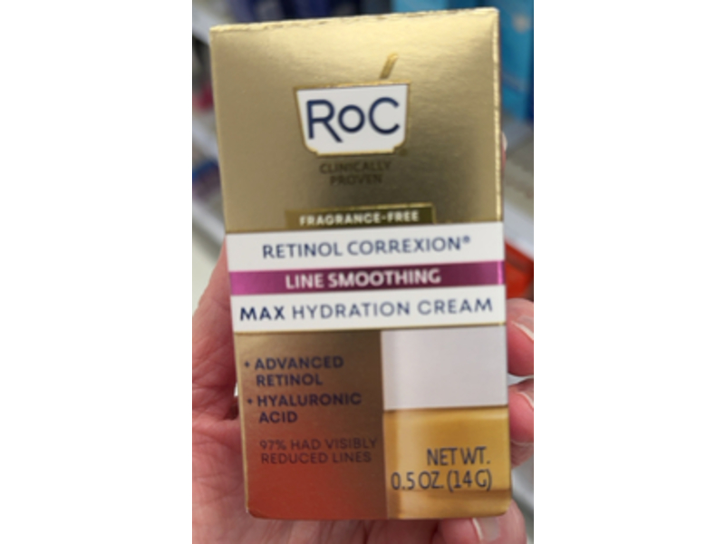 RoC Retinol Correxion Max Hydration Face Moisturizer, 0.5 oz/14 g