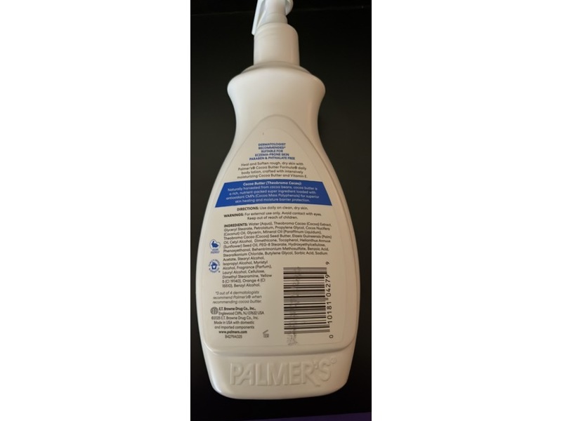 Palmer's Cocoa Butter Formula Intensive Body Lotion, Vitamin E, 17 fl oz/500 mL, Pack Of 2