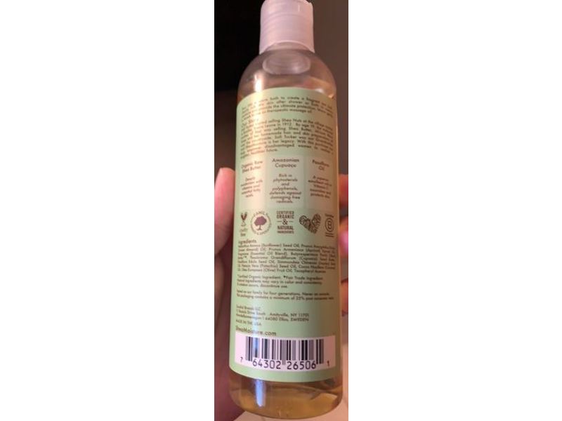 Shea Moisture Raw Shea & Cupuacu Daily Defense Bath, Body & Massage Oil, 8 fl oz/237 mL