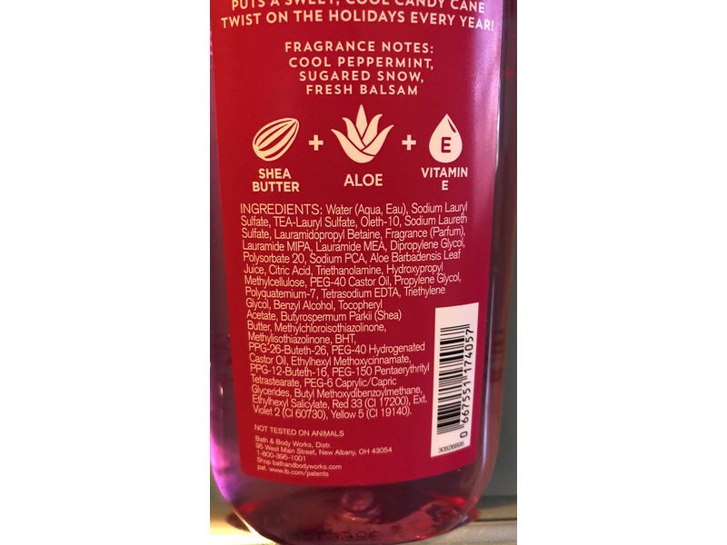 Bath & Body Works Twisted Peppermint Shower Gel, 10 fl oz (295 mL)