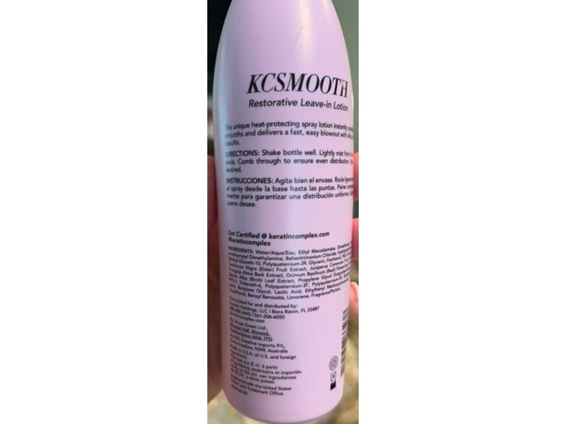 Keratin Complex Kcsmooth Restorative Leave In Lotion, 5 fl oz/148 mL