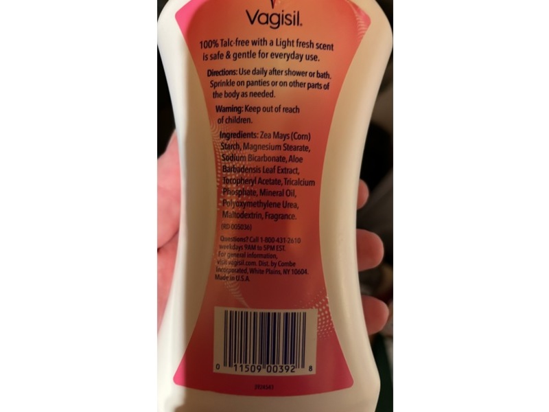 Vagisil Odor Block Deodorant Powder, 8 oz/227 g