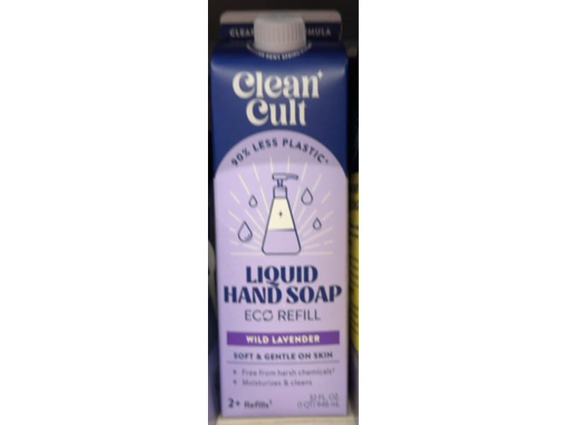 Cleancult Liquid Hand Soap Refills, Wild Lavender, 32 oz
