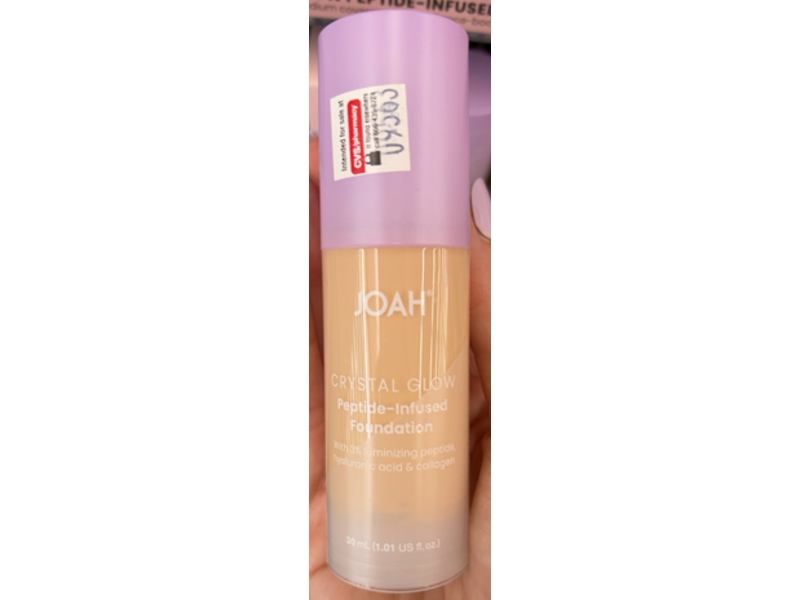 Joah Crystal Glow Peptide-Infused Foundation, FN020, 1.01 fl oz/30 mL