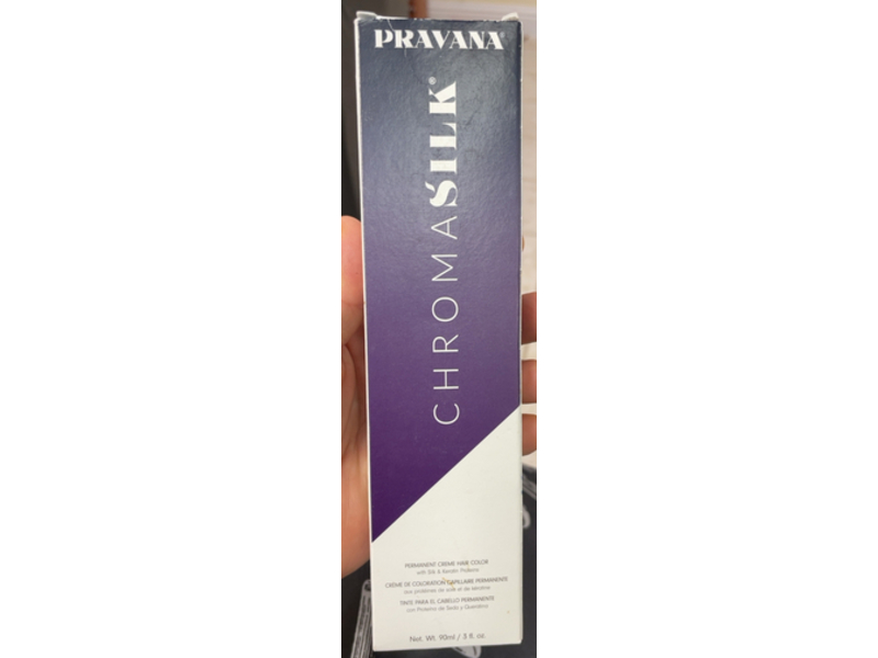Pravana ChromaSilk Permanent Creme Hair Color, 6.11 Dark Intense Ash Blonde, 3 fl oz/90 mL