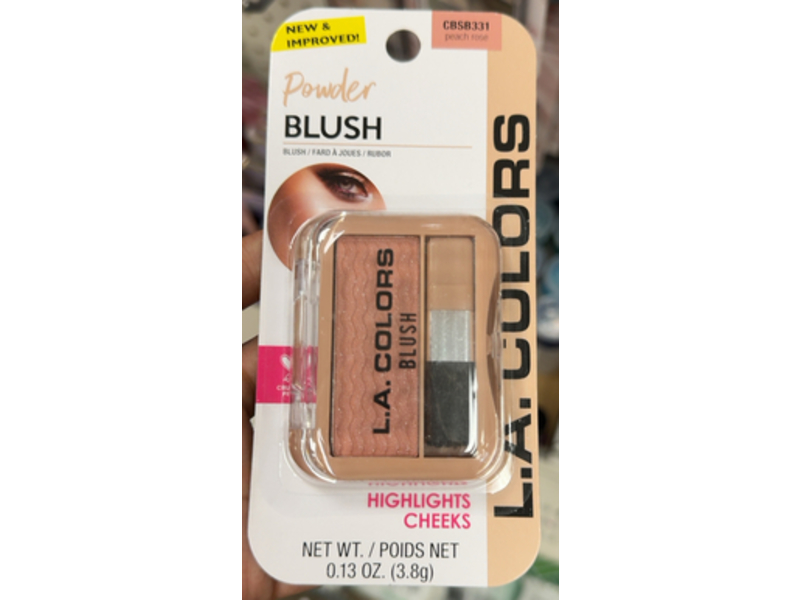 L.A Colors Blush, CBSB331 Peach Rose, 0.13 oz/3.8 g