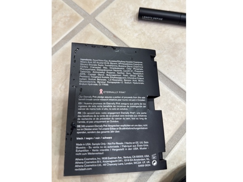 Revitalash Cosmetics Length Define Tubing Mascara, Black, 0.07 fl oz/2.25 mL