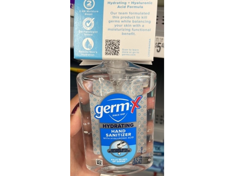 Germ-X Hydrating Hand Sanitizer, 8 fl oz/236 mL, 6 Count