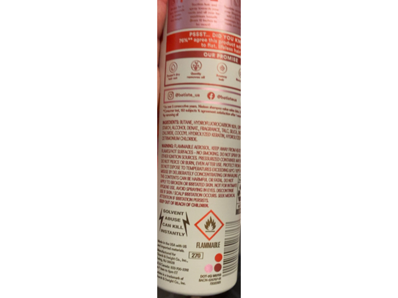 Batiste Volumizing Dry Shampoo, 3.81 oz/103 g