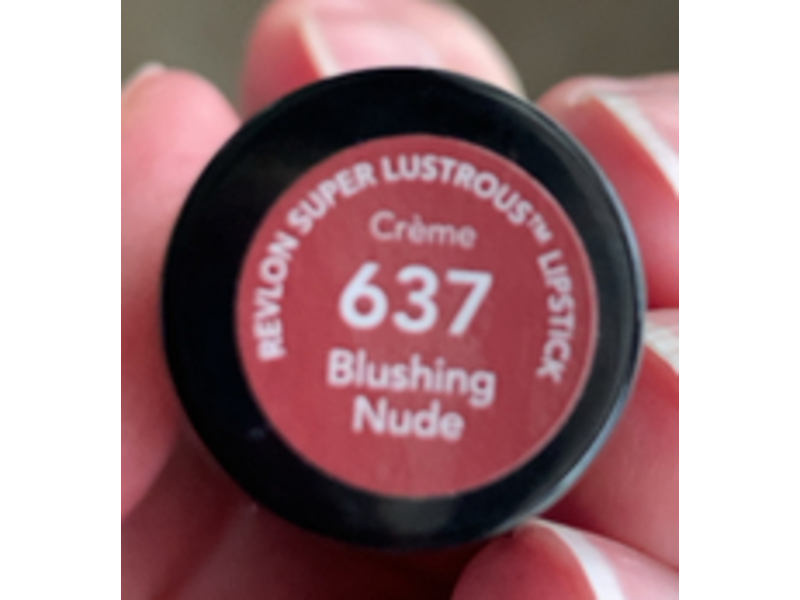 Revlon Super Lustrous Lipstick, 637 Blushing Nude, 0.15 oz/4.2 g