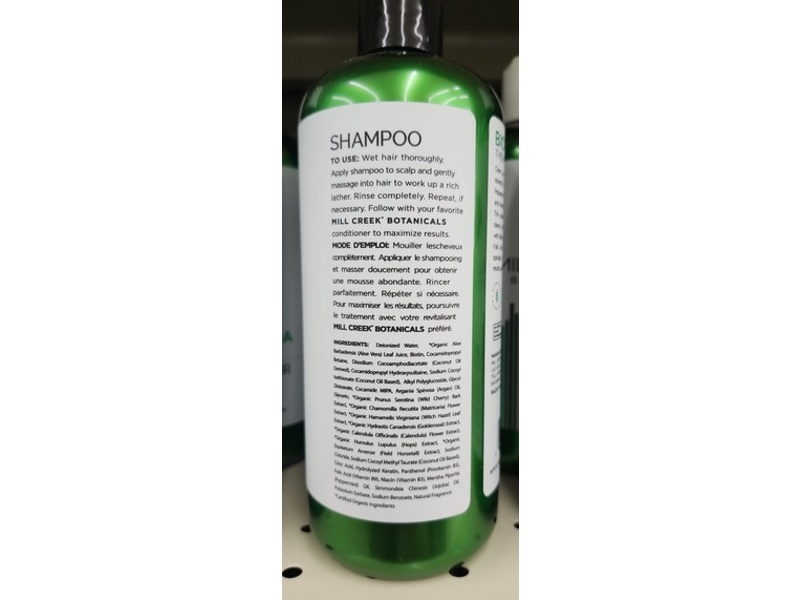 Mill Creek Botanicals Biotin Therapy Formula Shampoo, 14 fl oz/414 mL