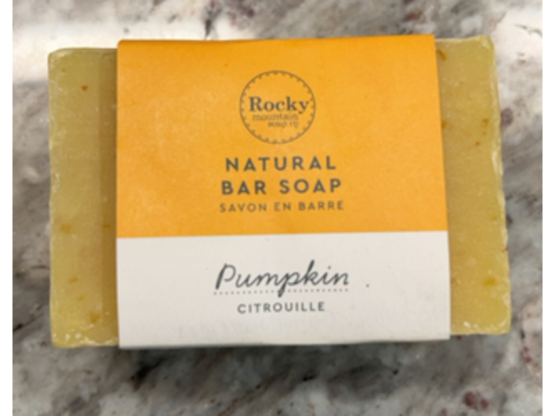 Rocky Mountain Soap Co Natural Bar Soap, Pumpkin, 100 g, 3 Count