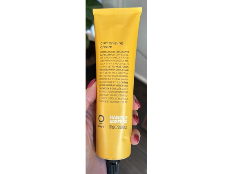 Oway Handle & Defend Curl Priming Cream, 5.1 fl oz/150 mL