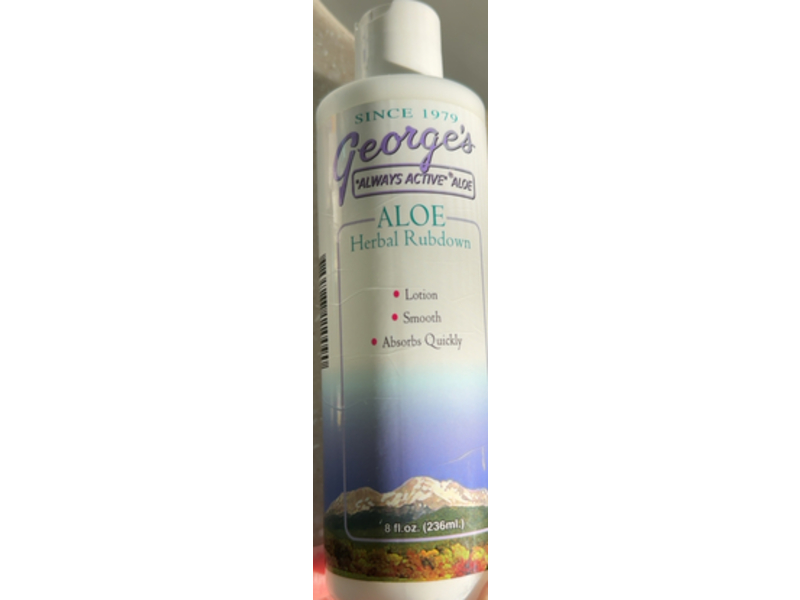 George's Herbal Rubdown Lotion, 8 fl oz/236 mL