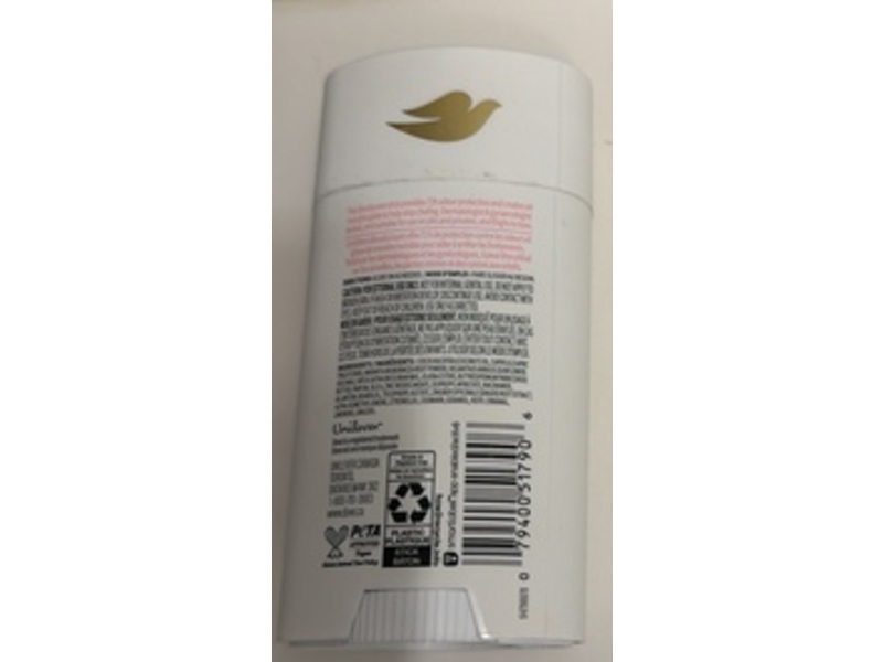 Dove Anti-Friction Whole Body Deodorant, Raspberry & Rose Scent, 74 g