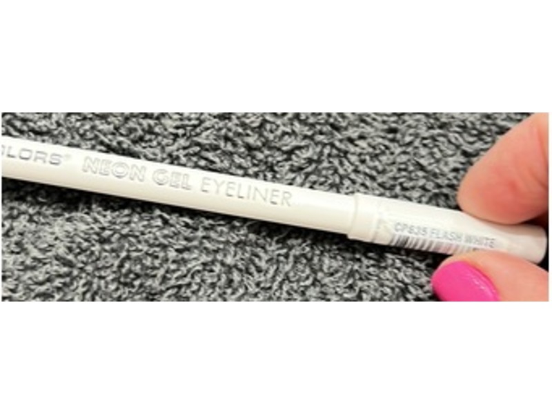 L.A Color Neon Gel Eyeliner, Flash White, 0.05 oz/1.5 g