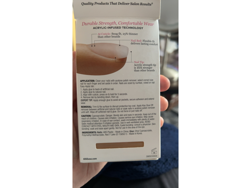 Kiss Salon Acrylic Natural, Brief Encounter, 28 Nails