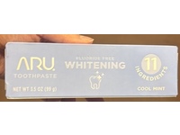 Aru Fluoride Free Whitening Toothpaste, Cool Mint, 3.5 oz/99 g - thumbnail 2