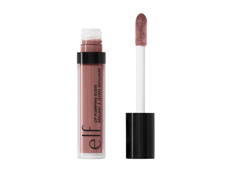 e.l.f. Cosmetics Lip Plumping Gloss, Praline, 0.09 fl oz/2.7 mL